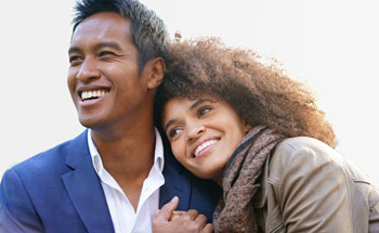 Couple With Beautiful Cosmetic Smiles