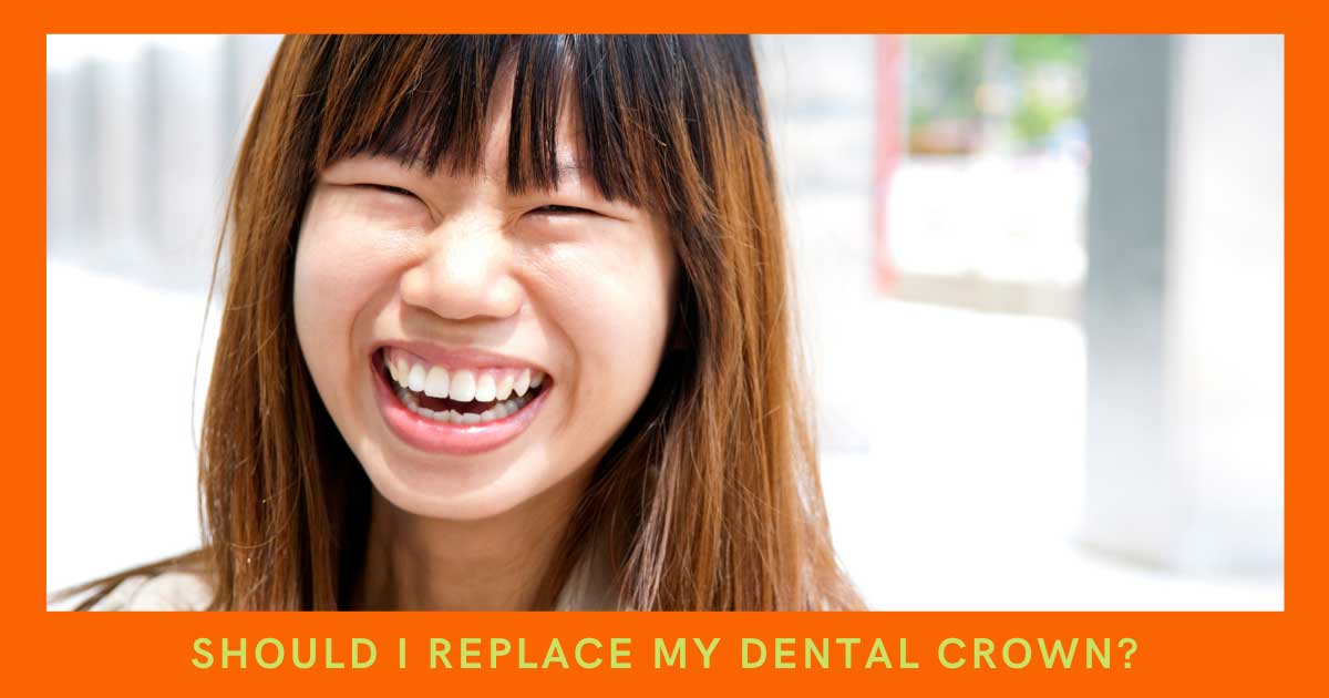 Should I Replace My Dental Crown - Girl Smiling